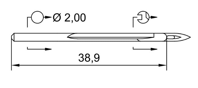 Symaskinsnålar D-5 200
