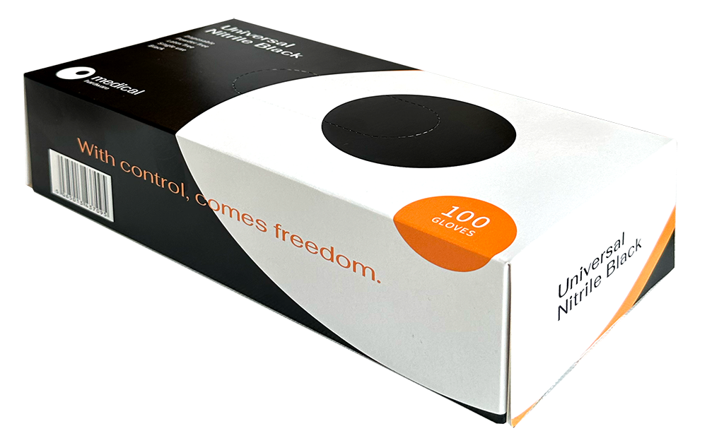 Premium nitrilhandske Large 100-pack