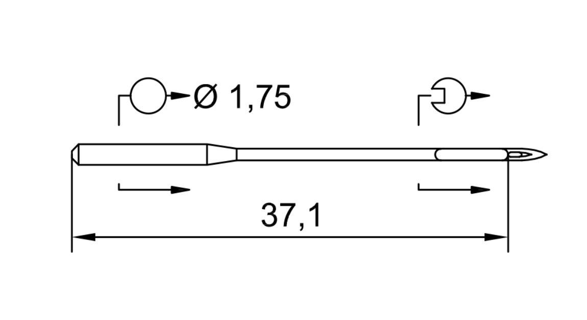 Symaskinsnålar 175X1 80