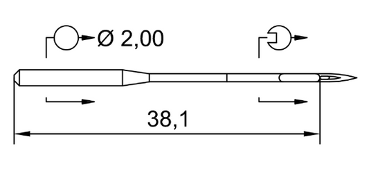 Symaskinsnålar 134-35 SUK 100