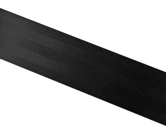 Polyesterband 50 mm svart  100 m/rulle