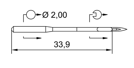 Symaskinsnålar 134 LR 140