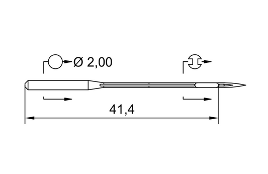 Symaskinsnålar 62X45 SERV 7 130