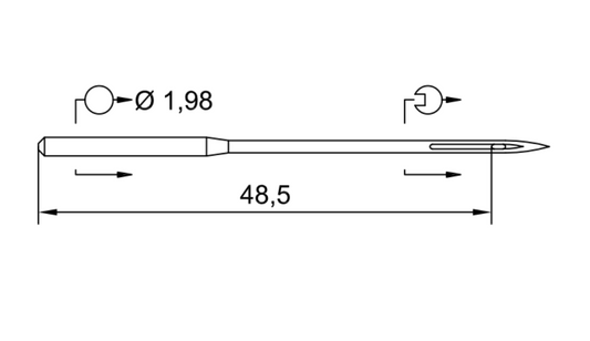 Symaskinsnålar skärspets 332 LL LG 160